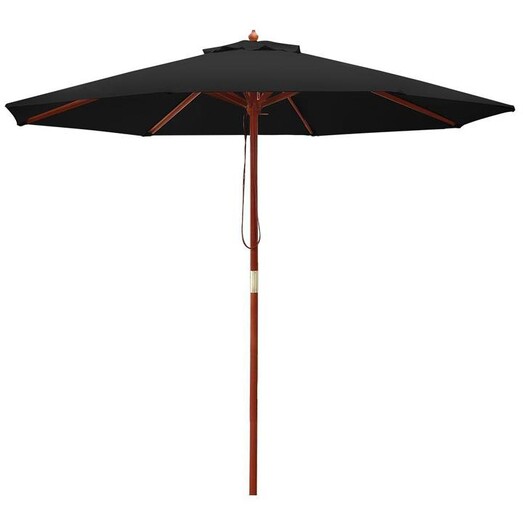 Picture of 2.7M Outdoor Pole Umbrella Cantilever Stand Garden Umbrellas Patio Black