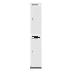 Picture of 2 Door Melamine Locker in White by Rapidline