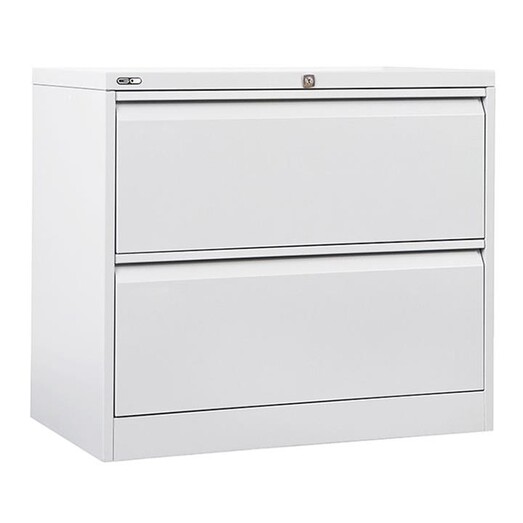 Picture of 2 Drawer Lateral Filing Cabinet Metal White Rapidline