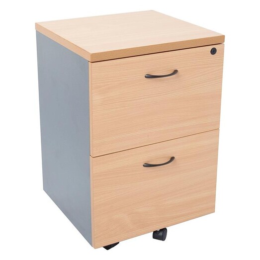 Picture of 2 File Drawer Mobile Cabinet Melamine Assorted Rapidline