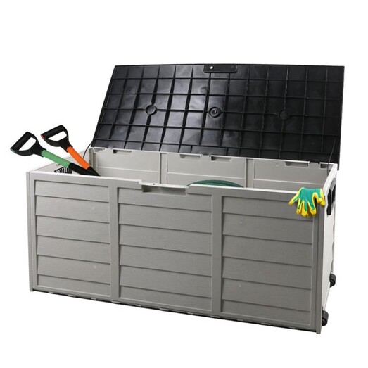 Picture of 290L Outdoor Storage Box Garden Lockable Toys Tools Container Waterproof Indoor
