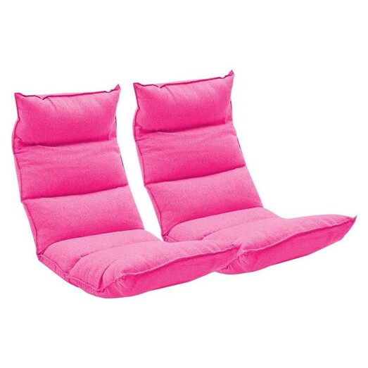 Picture of 2X Foldable Tatami Floor Sofa Bed Meditation Lounge Chair Recliner Lazy Couch Pink