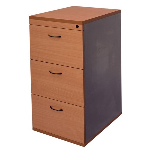 Picture of 3 Drawer Filing Cabinet Melamine Assorted Rapidline