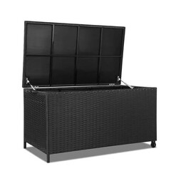 Picture of 320L Outdoor Wicker Storage Box - Black