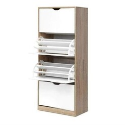 Picture of 48 Pairs Shoe Cabinet Rack Organiser Storage Shelf Wooden
