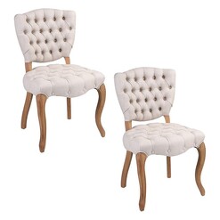 Picture of Abby Dining Chair (Set of 2) Wood Natural Homeflex