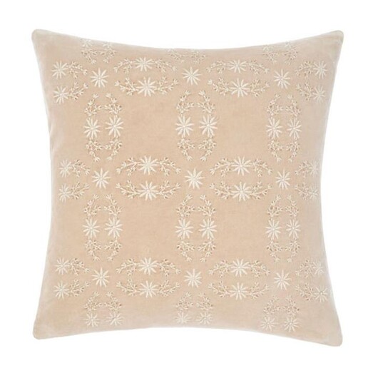 Picture of Abigail Embroidered Cushion in Natural by Linen House