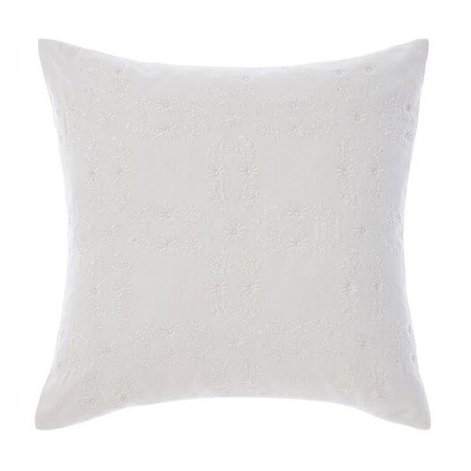 Picture of Abigail Embroidered Cushion in White by Linen House Picture of Abigail Embroidered Cushion in White by Linen House