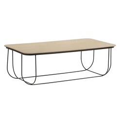 Picture of Ackles Wooden Coffee Table Metal Natural/Black Iniko