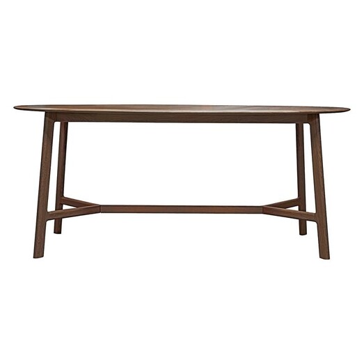 Picture of Adana Walnut Oval Dining Table in Light Brown by Castle Road Interiors Picture of Adana Walnut Oval Dining Table in Light Brown by Castle Road Interiors