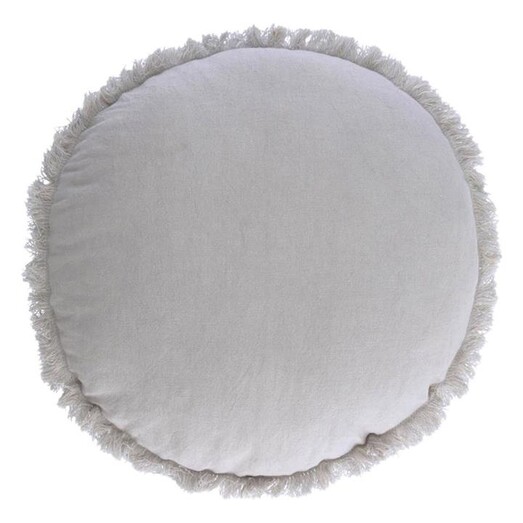 Picture of Adelaine Cotton/Linen Cushion in Light Grey by Vida & Co. Picture of Adelaine Cotton/Linen Cushion in Light Grey by Vida & Co.