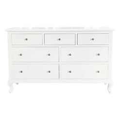Picture of Adele Chest of 7 Drawers, White Wood Jac Home Living