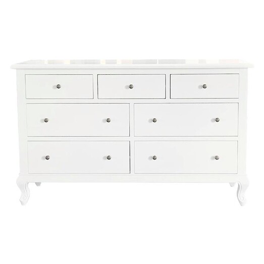 Picture of Adele Chest of 7 Drawers, White Wood Jac Home Living Picture of Adele Chest of 7 Drawers, White Wood Jac Home Living