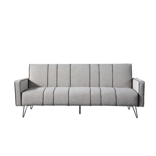 Picture of Agnes Modern Fabric 3-Seater Sofa Bed Metal Legs - Grey Picture of Agnes Modern Fabric 3-Seater Sofa Bed Metal Legs - Grey