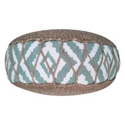 Picture of Agneta Jute Ottoman in Green by Mise En Scene