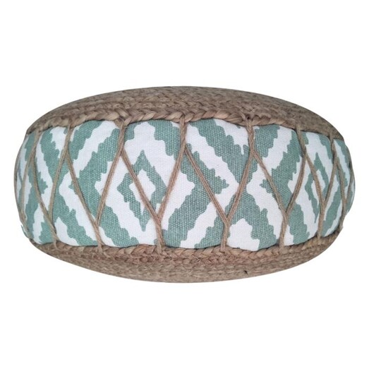 Picture of Agneta Jute Ottoman in Green by Mise En Scene