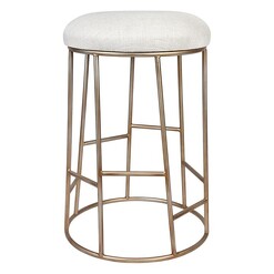 Picture of Aiden Kitchen Stool Linen Assorted CAFE Lighting & Living