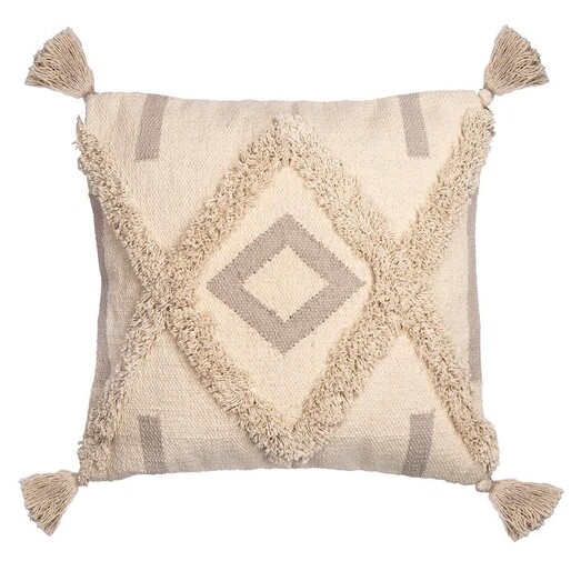 Picture of Aimee Cotton Cushion in Beige by Amalfi