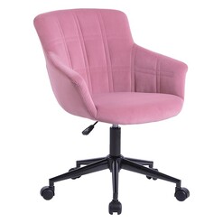Picture of Aisha Velvet Office Chair in Rose by UBiZ Furniture