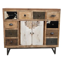 Picture of Aisley Eclectic Side Table Wood Natural Phil Bee Interiors