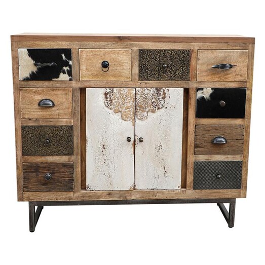 Picture of Aisley Eclectic Side Table Wood Natural Phil Bee Interiors