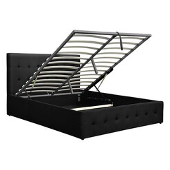 Picture of Aksell Storage Bed Fabric Charcoal Resort Living