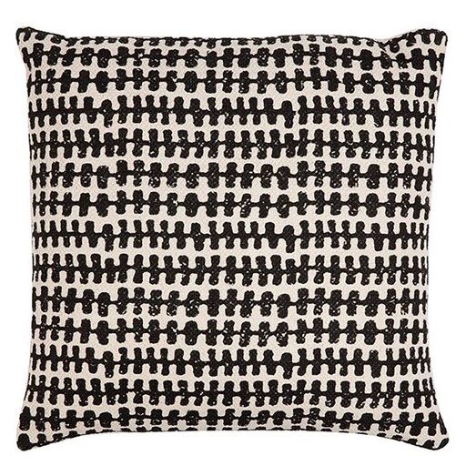 Picture of Alasia Monochrome Cushion in Black by Fab Habitat Picture of Alasia Monochrome Cushion in Black by Fab Habitat