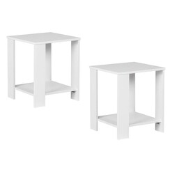 Picture of Alaske Side Table (Set of 2) Melamine White Huali