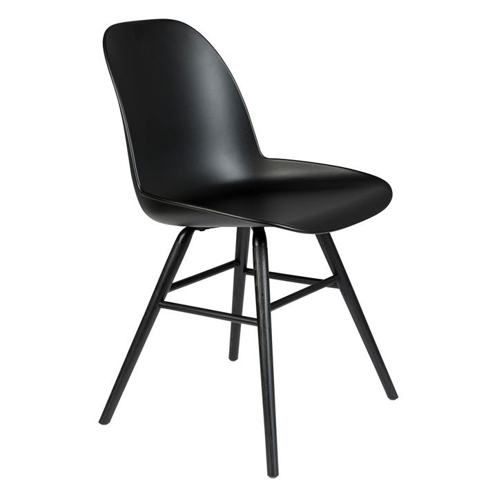 Picture of Albert Kuip All Black Dining Chair Polypropylene Zuiver