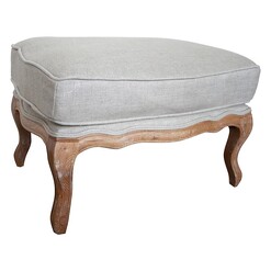 Picture of Alberta Upholstered Ottoman in Beige by Homeflex