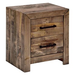 Picture of Albus Timber Bedside Table Pine Natural Beaumont & Braddock
