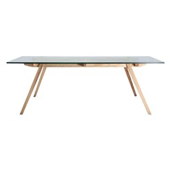 Picture of Alejandro Glass Top Dining Table Assorted Life Interiors