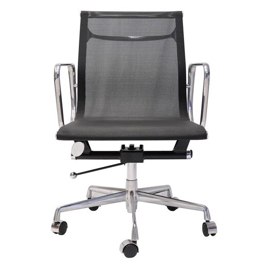 Picture of All-Mesh Chair with Chrome Arms Fabric Black Rapidline
