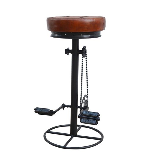 Picture of Allen Rustic Industrial Bicycle Kitchen Counter Bar Seat Stool