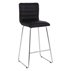 Picture of Allens Bar Stool Faux Leather Black UBiZ Furniture
