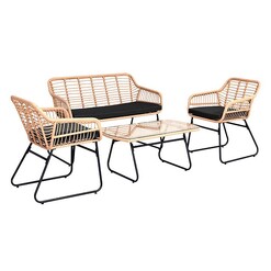 Picture of Allison 4-Piece Outdoor Wicker Set Assorted Regal Royal Design