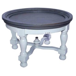 Picture of Allison Coffee Table Wood Grey/Aged White Whiskey Boyd Design