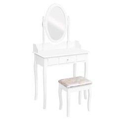 Picture of Allura Dressing Table with Stool MDF White Resort Living