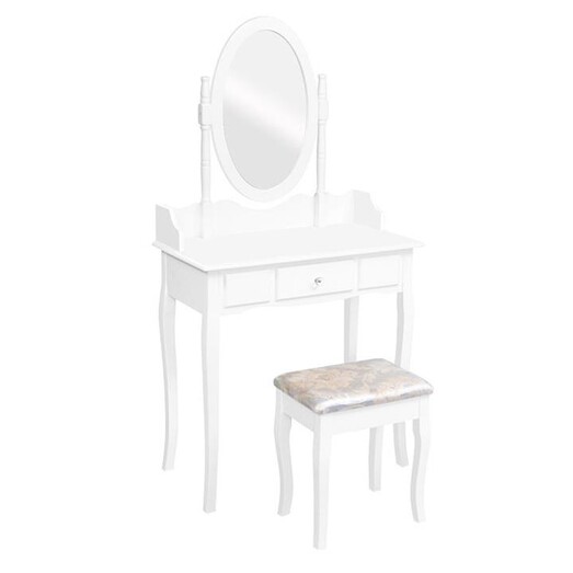 Picture of Allura Dressing Table with Stool MDF White Resort Living