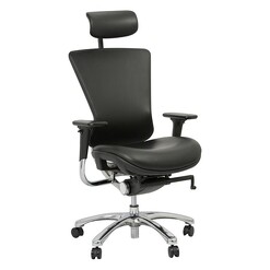 Picture of Alma Leather Office Chair Black Urban Orb