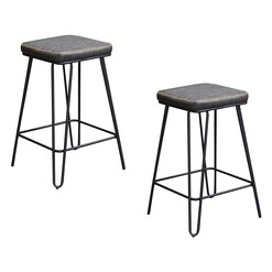Picture of Aloft Faux Leather Bar Stool (Set of 2) Assorted Dover Mason