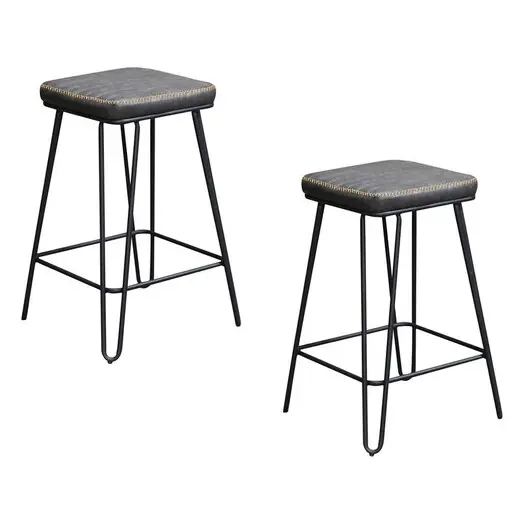 Picture of Aloft Faux Leather Bar Stool (Set of 2) Assorted Dover Mason