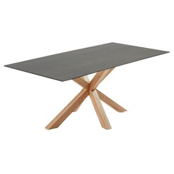 Picture of Alonzo Dining Table, Iron Moss Ceramic/Natural Natural/Iron Moss Vida & Co.