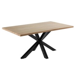 Picture of Alonzo Dining Table, Natural/Black Steel MDF Black/Natural Vida & Co.