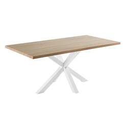 Picture of Alonzo Dining Table, Natural/White MDF White/Natural Vida & Co.