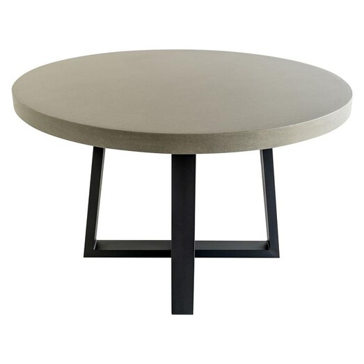 Picture of Alta Round Dining Table, Metal Legs Size Medium in Light Grey by ElkStone