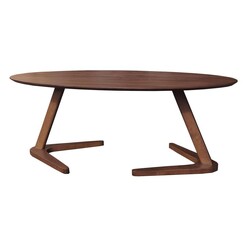 Picture of Alva Wooden Coffee Table in Walnut by HEQS