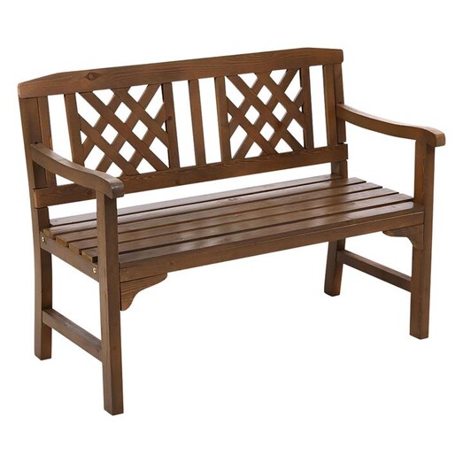 Picture of Alvaro Wooden Garden Bench Natural Frisse Outdoors
