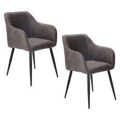 Picture of Amabal Set of 2 Dining Armchairs Fabric Assorted Bay Road Designs