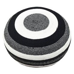 Picture of Amalya Ottoman Cotton Black/Grey j.elliot HOME